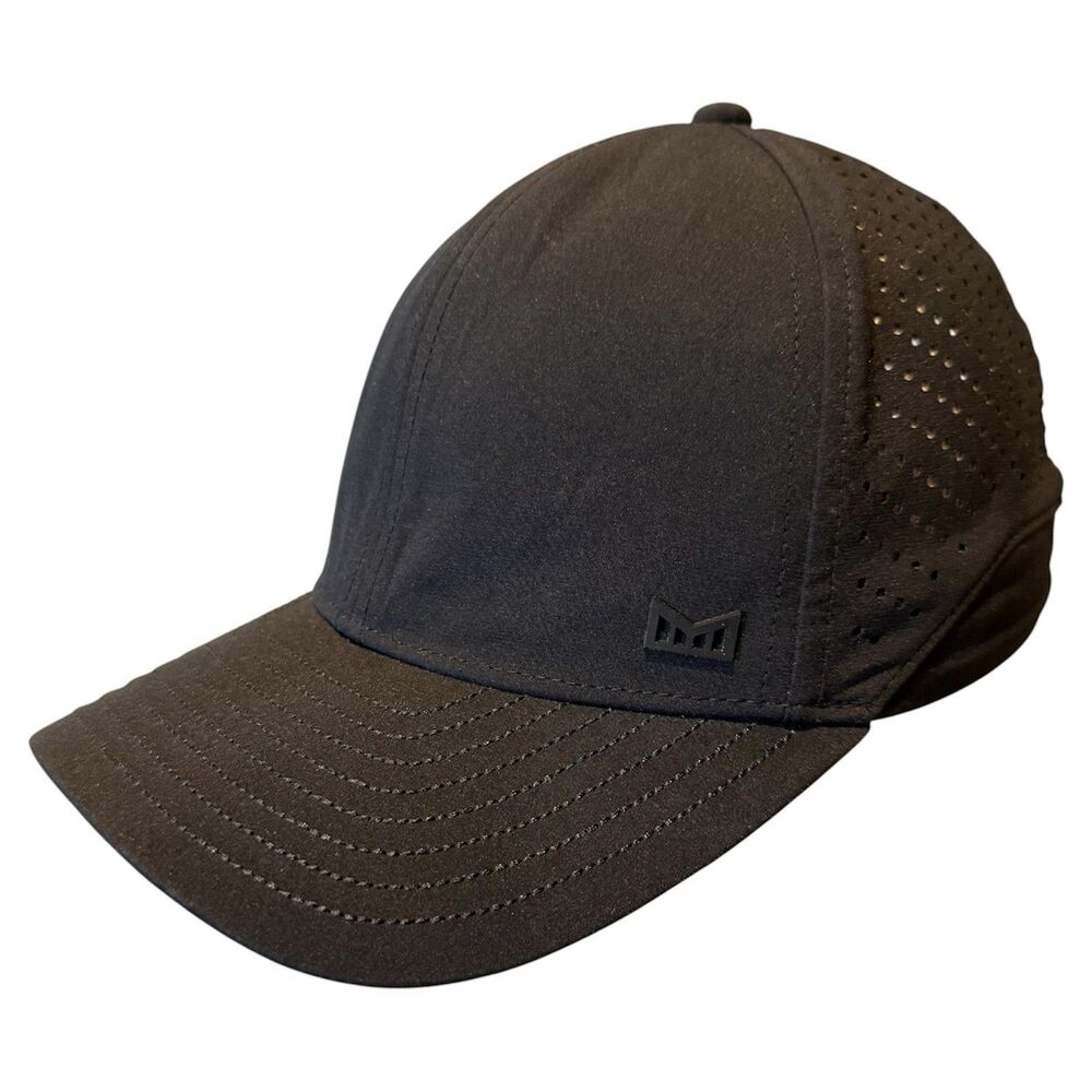 Melin Hydro MFLX Men's Fitted Hat 58cm Black Performance Cap Water Resistant